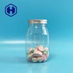 560ml Snacks Mason Plastic Bottle Jar With Aluminum Top 136mm Height for sale