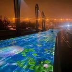 Multi-Channel Interactive Floor Projection For Festivals Outdoor Events In Parks for sale