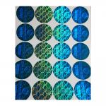 Anti Counterfeit Gold And Silver Security Hologram Stickers