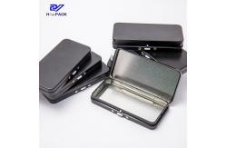 China Weed Packing Rectangle Metal Box Prevent Children From Opening Design supplier