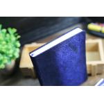Purple Velvet Cover Personal Journal Notebook , Middle Size Custom Pocket Notebooks