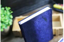 China Purple Velvet Cover Personal Journal Notebook , Middle Size Custom Pocket Notebooks supplier