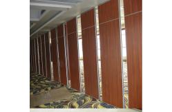 China Banqueting Hall Sliding Partition Walls Door Soundproof Wooden With Fabric Surface supplier