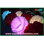 LED Lighting Inflatable Lighting Decoration DIA Rose Flower With CE / UL Blower for sale