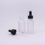 20/400 Frosted Dropper Bottles Clear Empty Eye Dropper Bottle For Essential Oil for sale