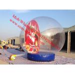 inflatable santo clause christmas snow globe for sale