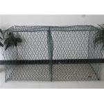 Green PVC Coated Gabion Mesh Basket For River Bank Protection for sale