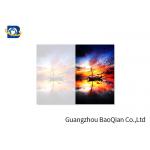 PET / PP Material 3D Picture Cards , Custom Lenticular Cards Beautiful Landscape Pattern for sale