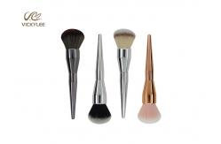 China Silver Black Plastic Handle 6.1 Inch Beauty Brush Set supplier