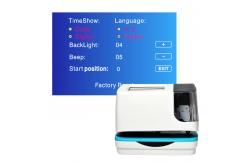 China Automatic 5 Lines Electronic Date Time Stamp Machine Multiple Language TFT Touch Screen supplier