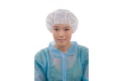 China OEM Disposable Single Elastic Non Woven Bouffant Cap With For Clinic supplier