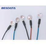1.5M Length Coated Gold / AgCl/ Pure Silver / Sintered EEG Electrodes Diameter 10MM for sale