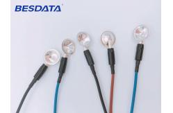 China 1.5M Length Coated Gold / AgCl/ Pure Silver / Sintered EEG Electrodes Diameter 10MM supplier