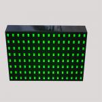 Outdoor EN12966 NTCIP LED Road Sign Illuminated Green Color for sale