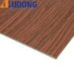 E0 Grade Wooden Aluminum Composite Panel Impact Resistance Pe/Pvdf Coating for sale