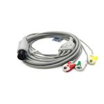 Electrocardiograph 6 Pin 3 Lead ECG Cables And Leadwires Adult Pediatric for sale