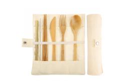 China Biodegradable Bamboo Drinking Straws With Cutlery Set For Hot Drinks supplier