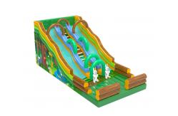 China Clown Inflatable Slide With Elephant Theme For Children Fun Park supplier