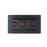 Mini Smart Flip Up Outlet Manual Rotation Open For Conference Table for sale