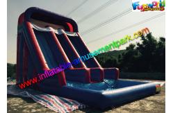 China Giant Outdoor Inflatable Water Slides Large With Splash Pool 10LX5.5Wx7H supplier