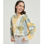 100 Polyester Women'S Gradient Oversized Tie Dye Sweatshirt Pullover Sweater Hoodies Tops for sale