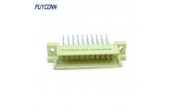 China 13mm Male DIN41612 Connector 2 Rows 20Pin Vertical Terminals Eurocard Connector supplier