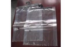 China Plastic Clear Grip Seal Colthes Packaging Pouch With Hanger / Sliding Zipper supplier