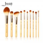 Jessup 10 Piece Makeup Brush Set Eco Friendly Bamboo Handle for sale