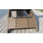 Contemporary Resin Wicker Sunlounger , Folding Beach Lounge Chair for sale