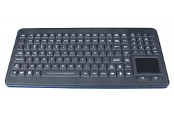 China 120 Keys durable antimicrobial silicone keyboard with touchpad numeric keypad supplier