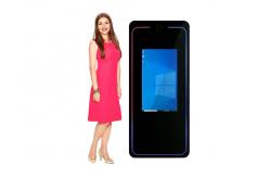China 40in Mirror Image Photo Booth Silver With Camera Printer supplier