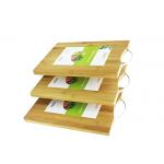 Professional Bamboo Kitchen Supplies Cherry Wood Bamboo Chopping Board Set 3 Piece for sale