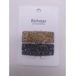 Various Shapes Durable Metal Hair Clips with Acrylic Gems Long-Lasting and Stylish for sale