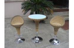 China Pool Resin Wicker Bar Set supplier