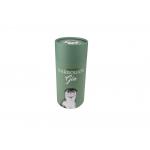 Cosmetic Candle Packaging Box Eco Friendly Green Tube Luxury Design for sale