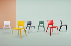 China BAILI PP Fiber Stackable Training Room Chairs BIFMA SGS Certificated supplier