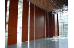 China Hanging System Soundproofing Sliding Partition Walls Movable Rolling Wooden supplier
