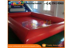China Heat Sealed Inflatable Swimming Pool Wet Deep Rectangle Pool 0.9mm PVC Tarpaulin supplier