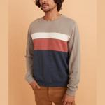 Custom Embroidered Blank Oversized Sweatshirts Crewneck For Spring