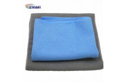 China 40X40CM Small Size Waffle Fabric Car Detailing Microfiber Cloths supplier