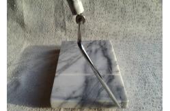 China 5 Marble Cheese Slicer , Marble Cheese Board Cutter Anti Slip White With Vein supplier