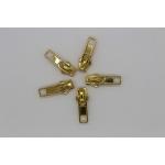 Garment Unique Gold Double Metal Zipper Pulls Slider Jacket Zipper Replacement