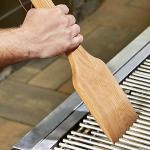 Bristle Free Natural Wooden BBQ Tools And Accessories Grill Scraper
