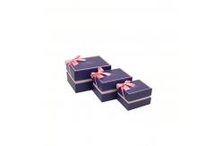 China Custom Girlfriend Gift Box Packaging Hard Bow Pink Cardboard Packing With Lid supplier