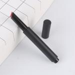 Compressible Round matte black lip balm lipstick tubes container for makeup tubes for sale