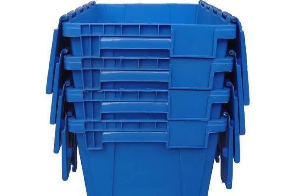 Plastic Euro Stacking Containers With Lids Warehouse Storage Stack Nest