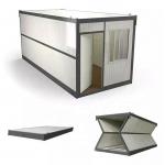 Prefabricated Folding Container House Contemporary Foldable Shipping Container Home for sale