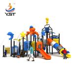 High quality children outdoor playground plastic combined slides for sale