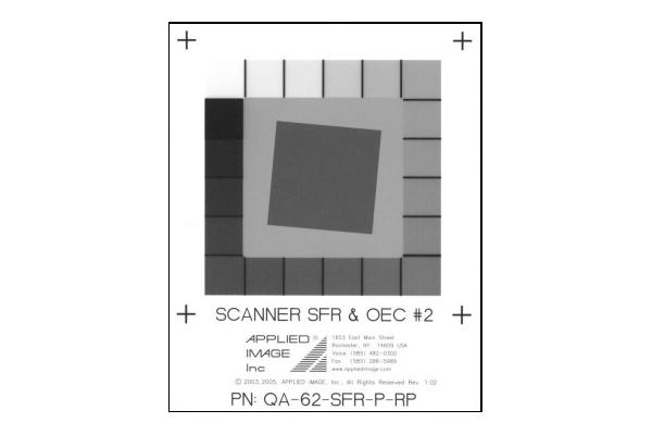Grayscale SFR OECF Resolution Test Chart MTF Analysis Slant Edge Scanner Target
