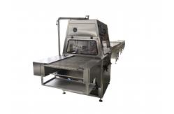 China 400mm Width Chocolate Enrober Machine Air Cooling With 10m Cooling Tunnel supplier